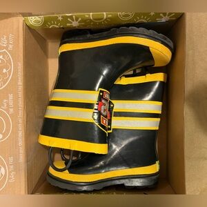 Western Chief Firefighter Rain Boots - Black and Yellow